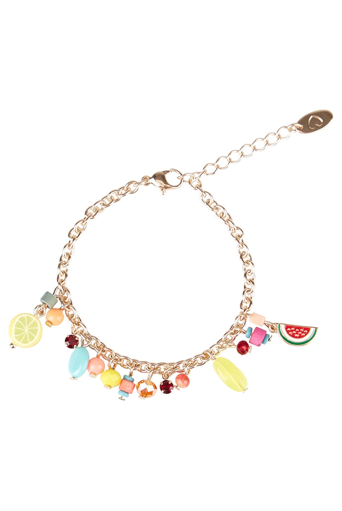 Elsa Mixed Fruit Charm Bracelet