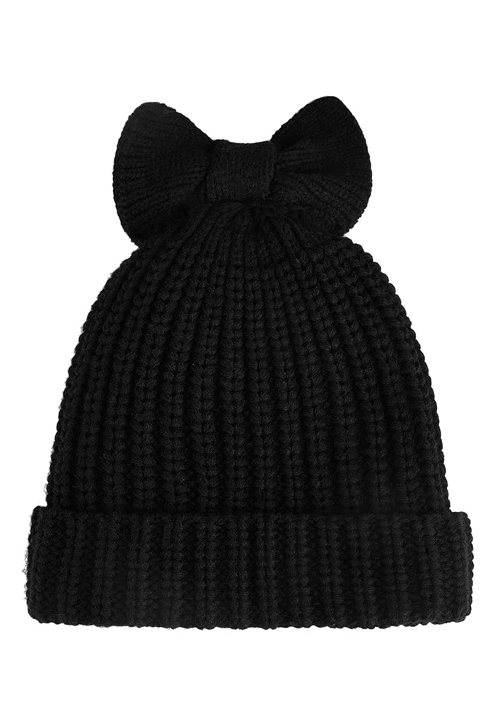 Everly Black Beanie