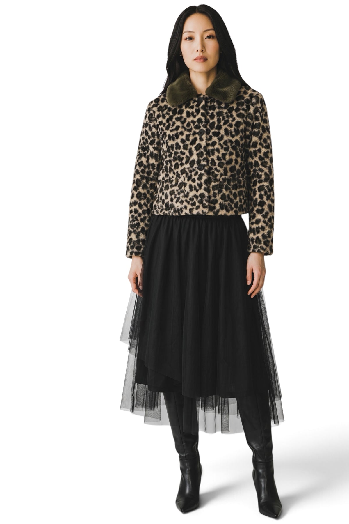 Bertin Tulle Midi Skirt