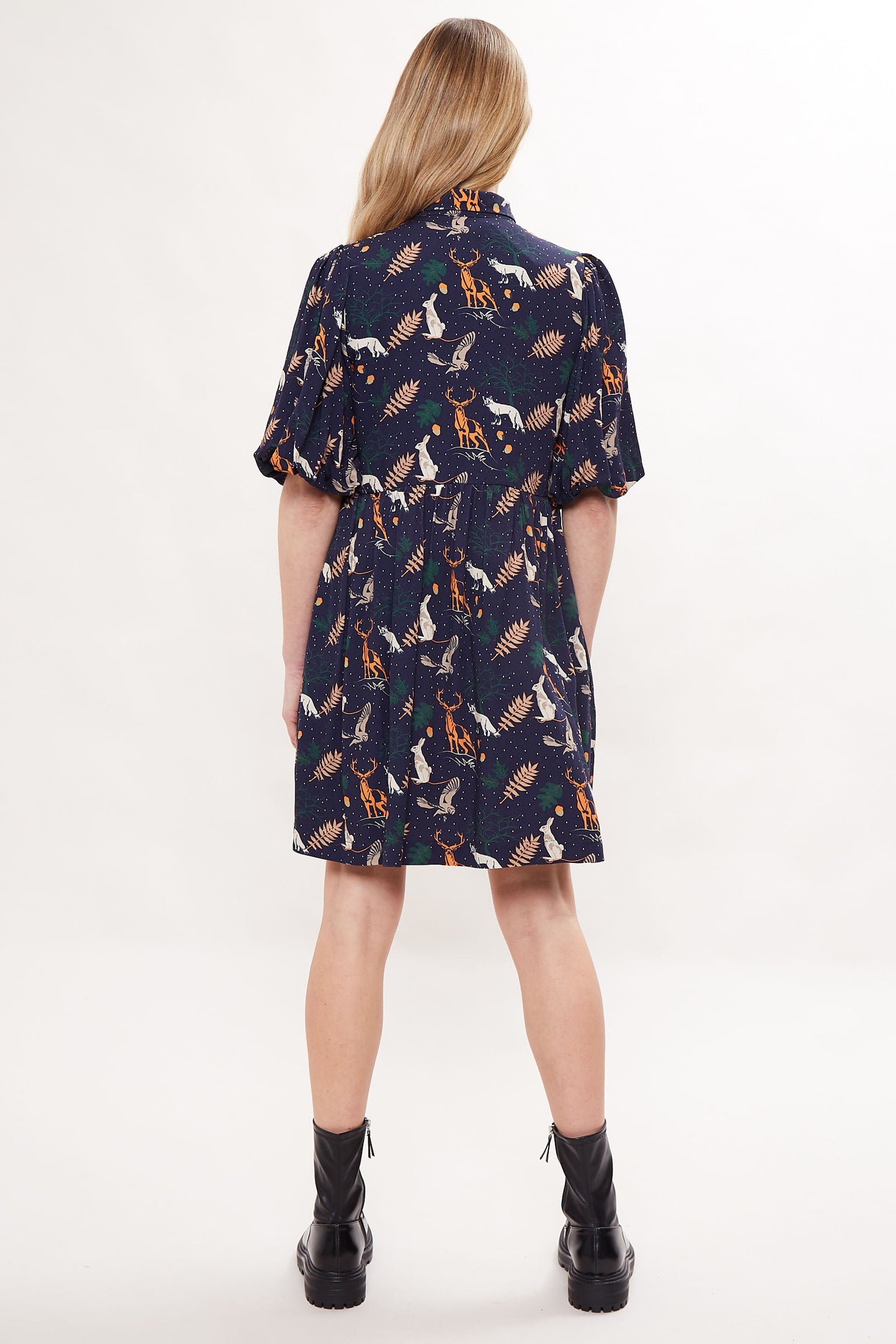 Louche Georgia Secret Garden Print Mini Dress