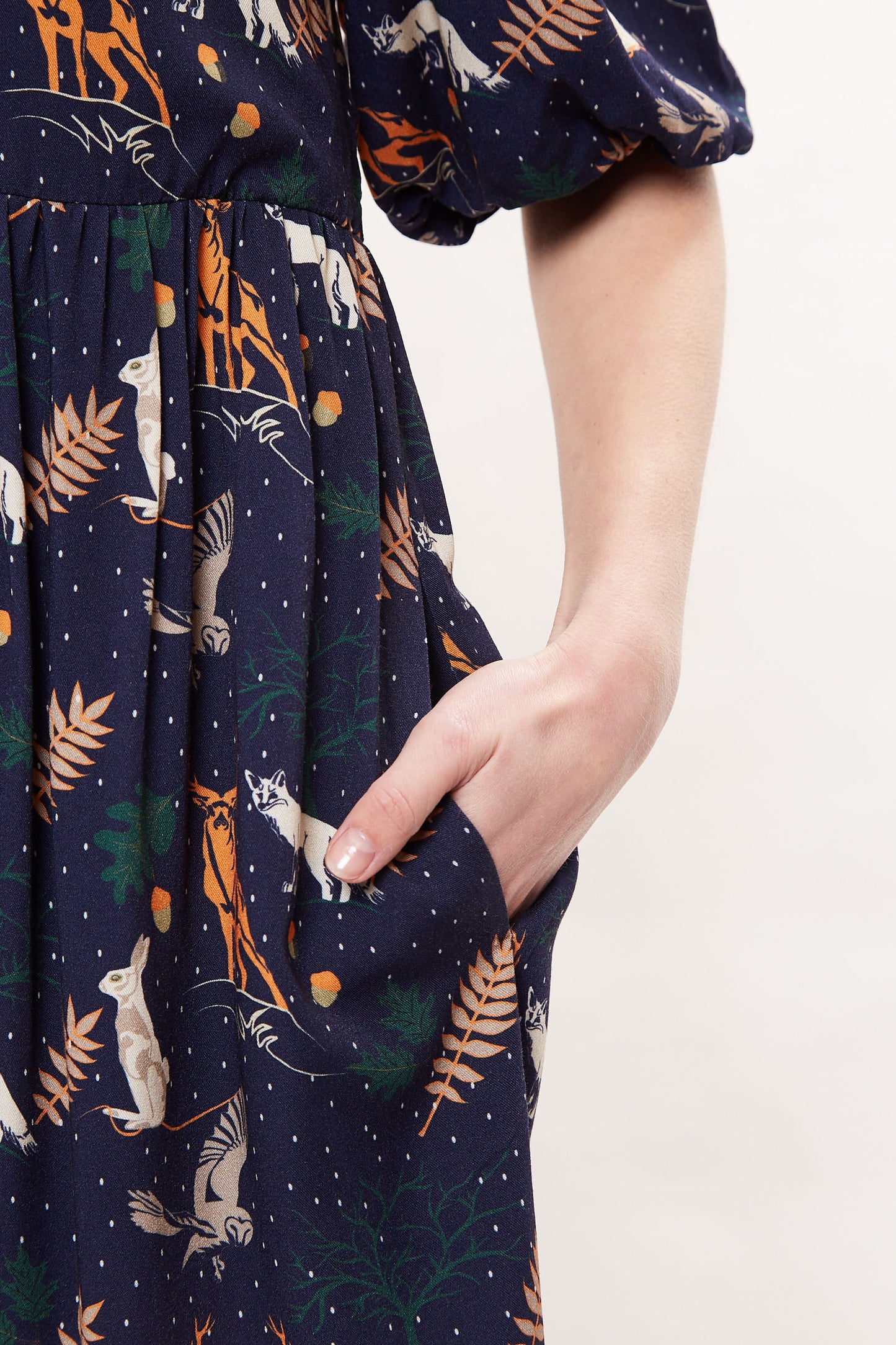 Louche Georgia Secret Garden Print Mini Dress