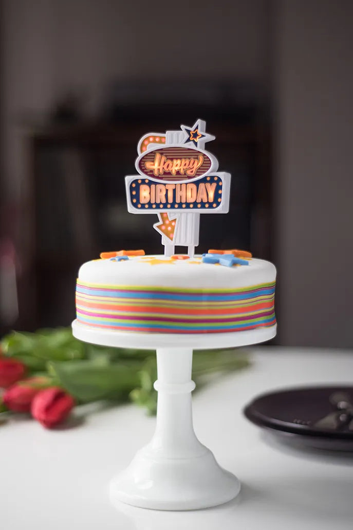 Happy Birthday LED Cake Topper