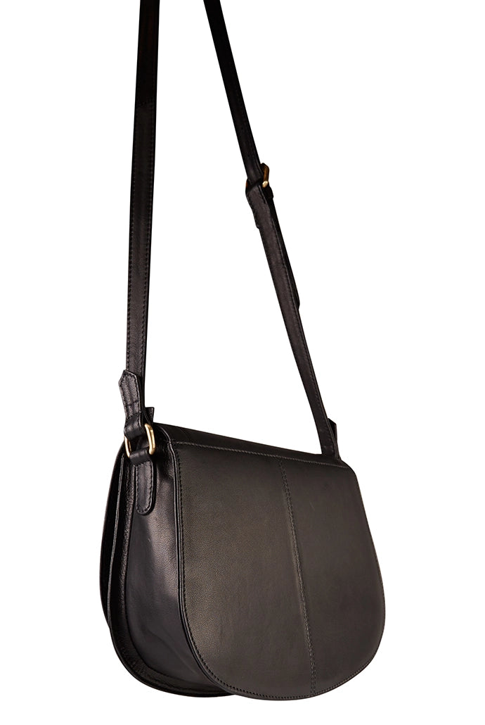 Hazel Hummingbird Embroidered Saddle Bag
