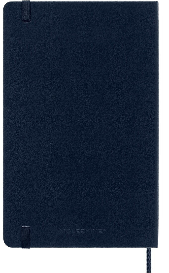 Moleskine Pocket Ruled Notebook Hard Cover - Navy - Styled