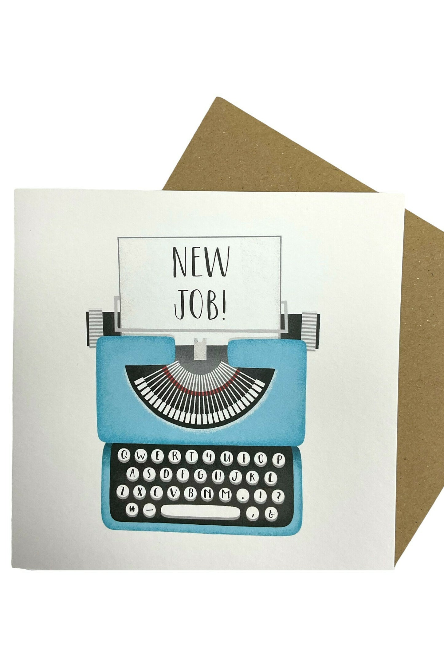 New Job Typewriter Card