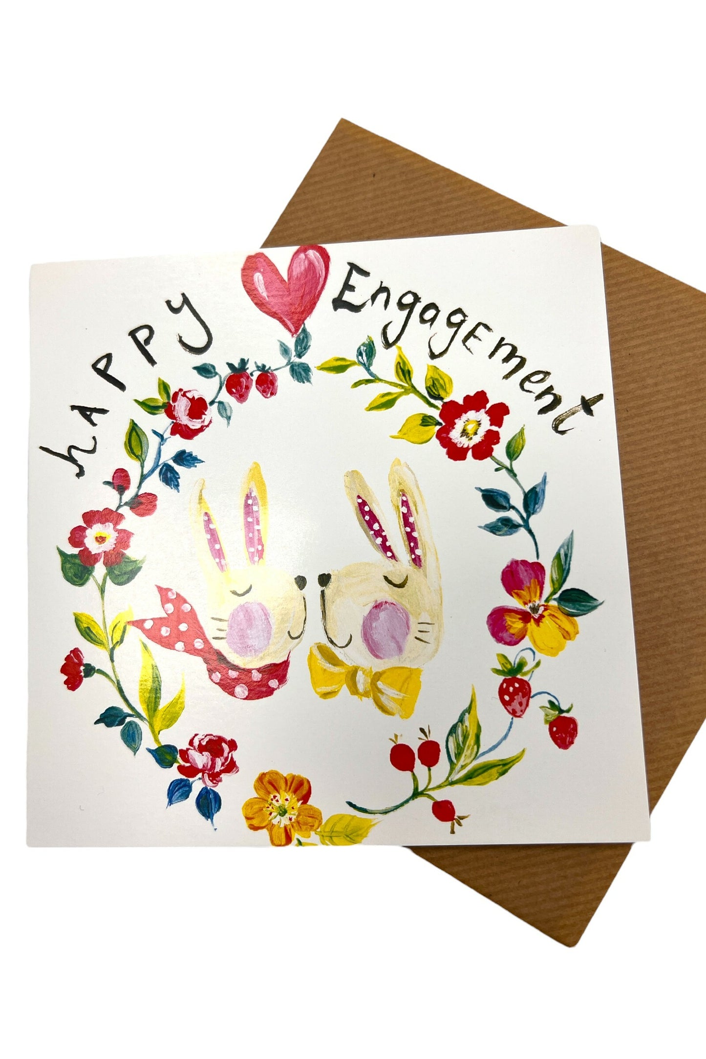 Happy Engagement Bunny Card