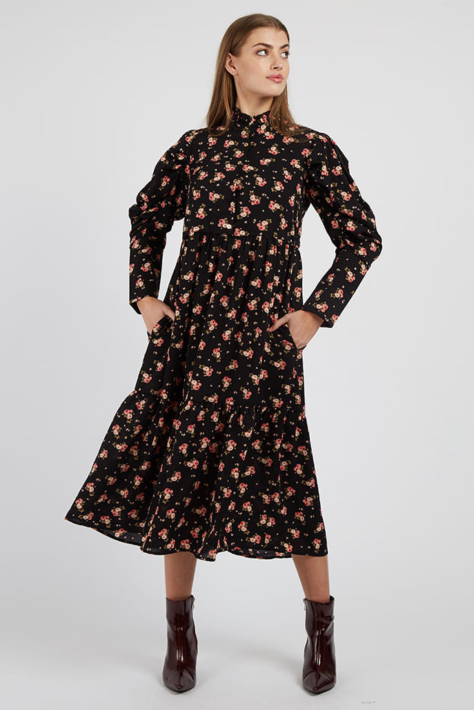 Louche Iris Rose Show Midi Dress