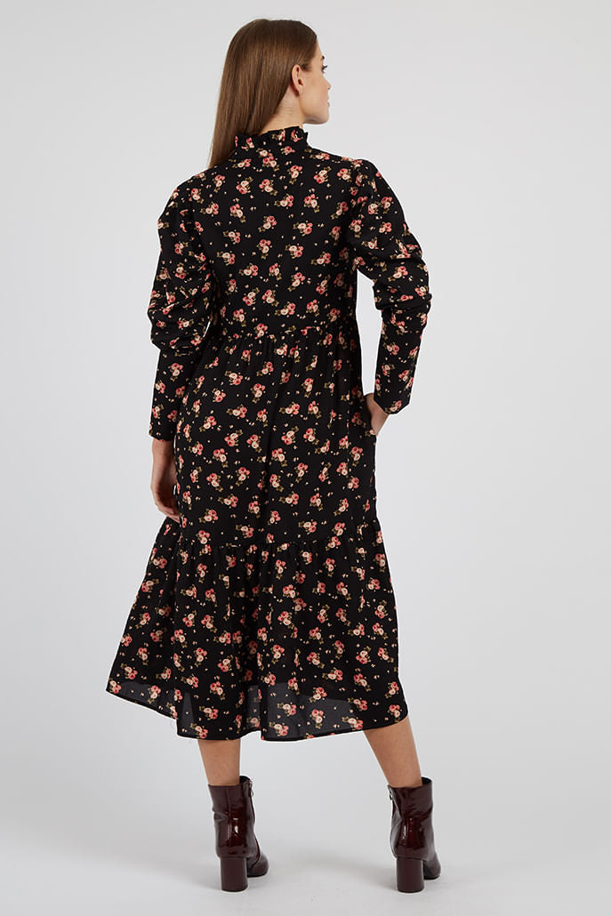 Louche Iris Rose Show Midi Dress