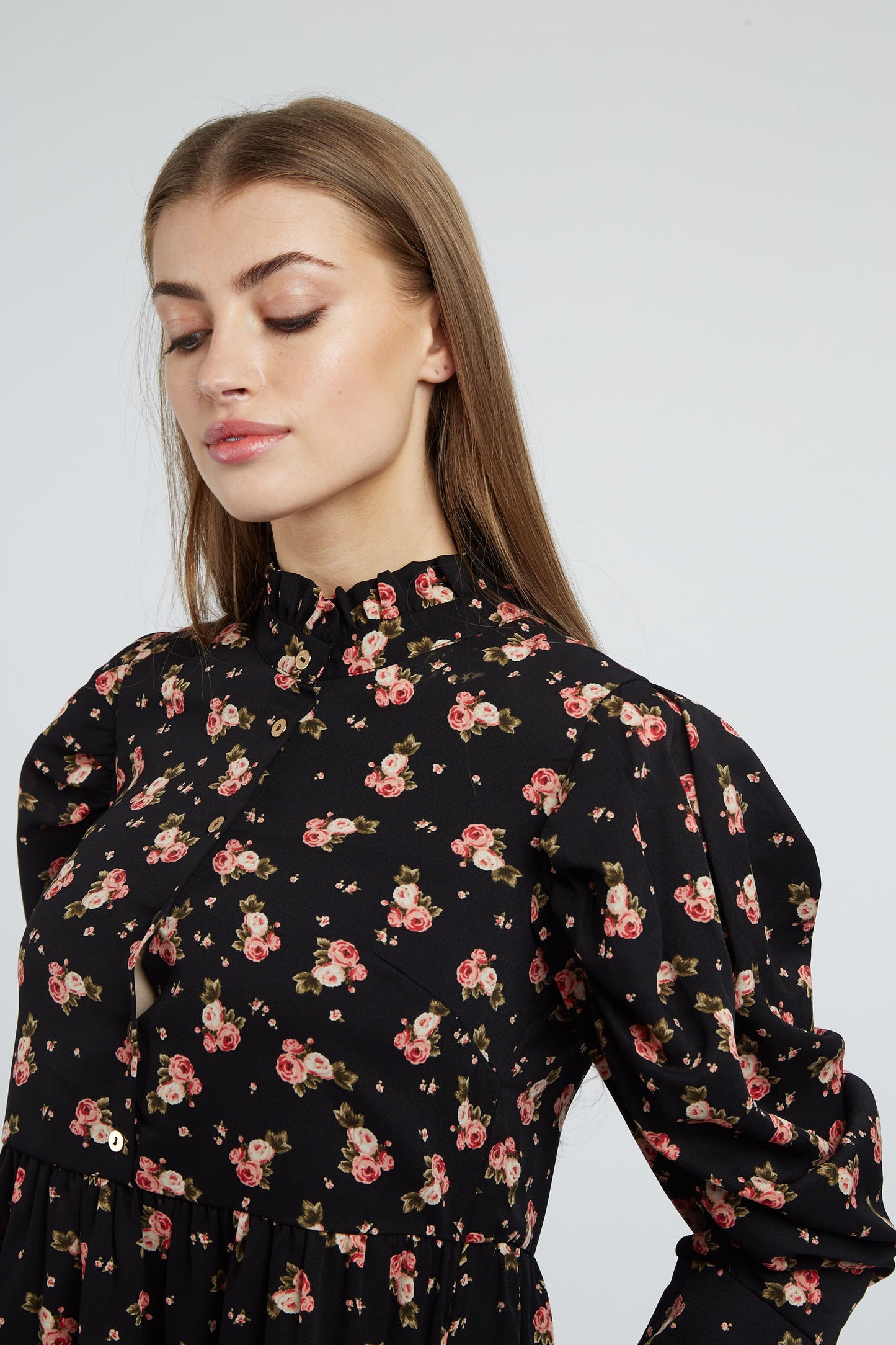 Louche Iris Rose Show Midi Dress