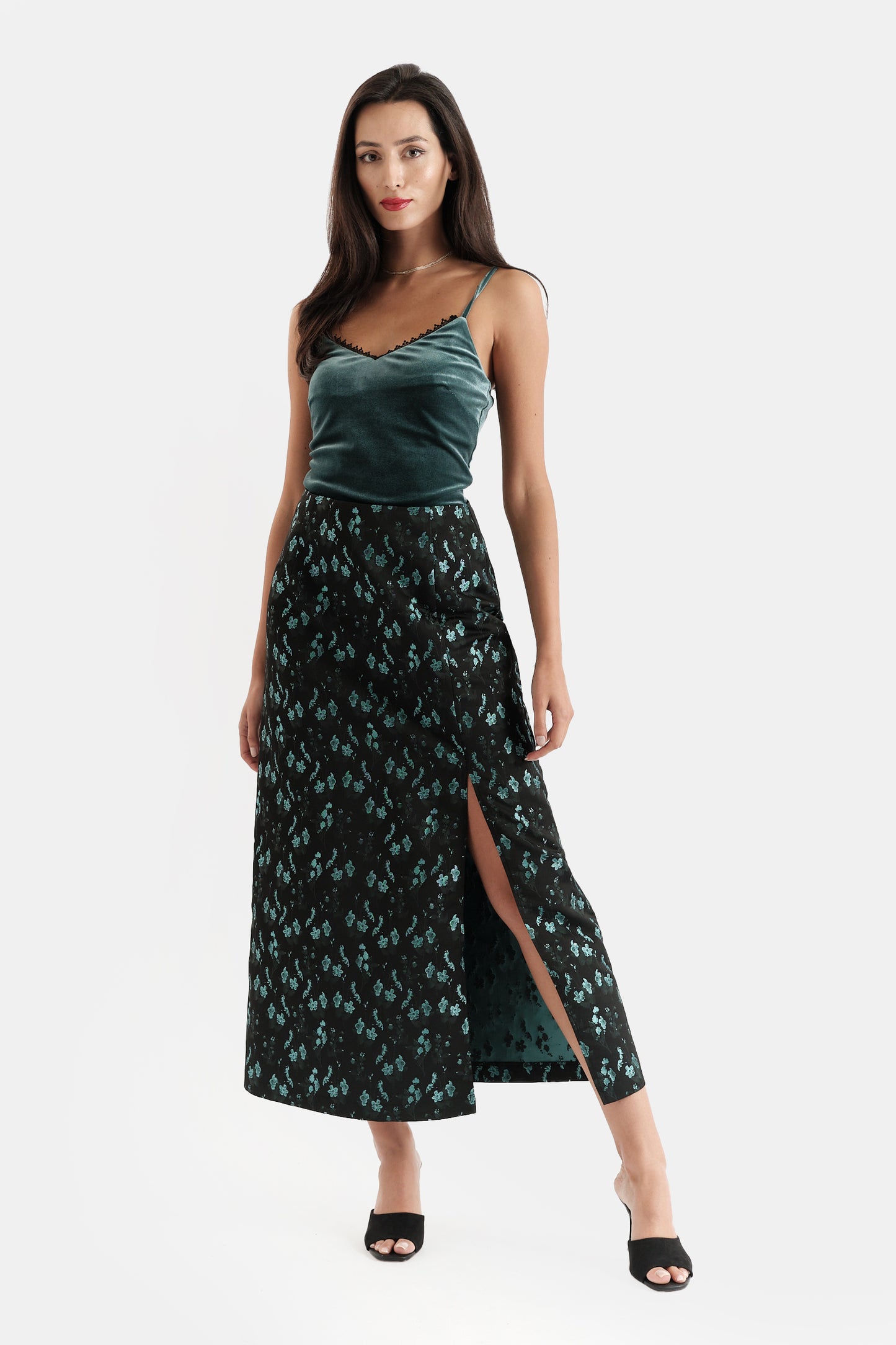 Jie Shanghai Brocade Maxi Skirt