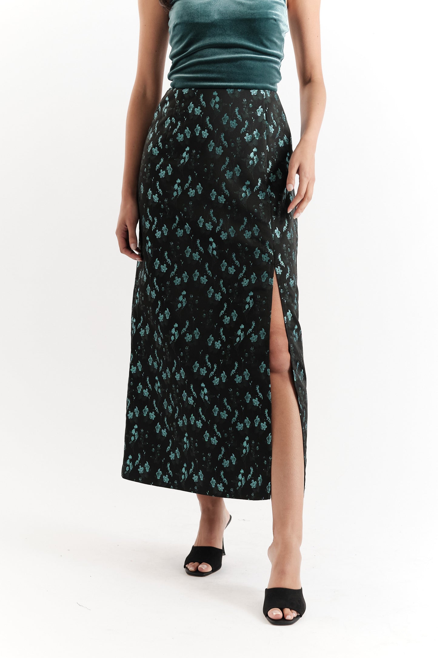 Jie Shanghai Brocade Maxi Skirt