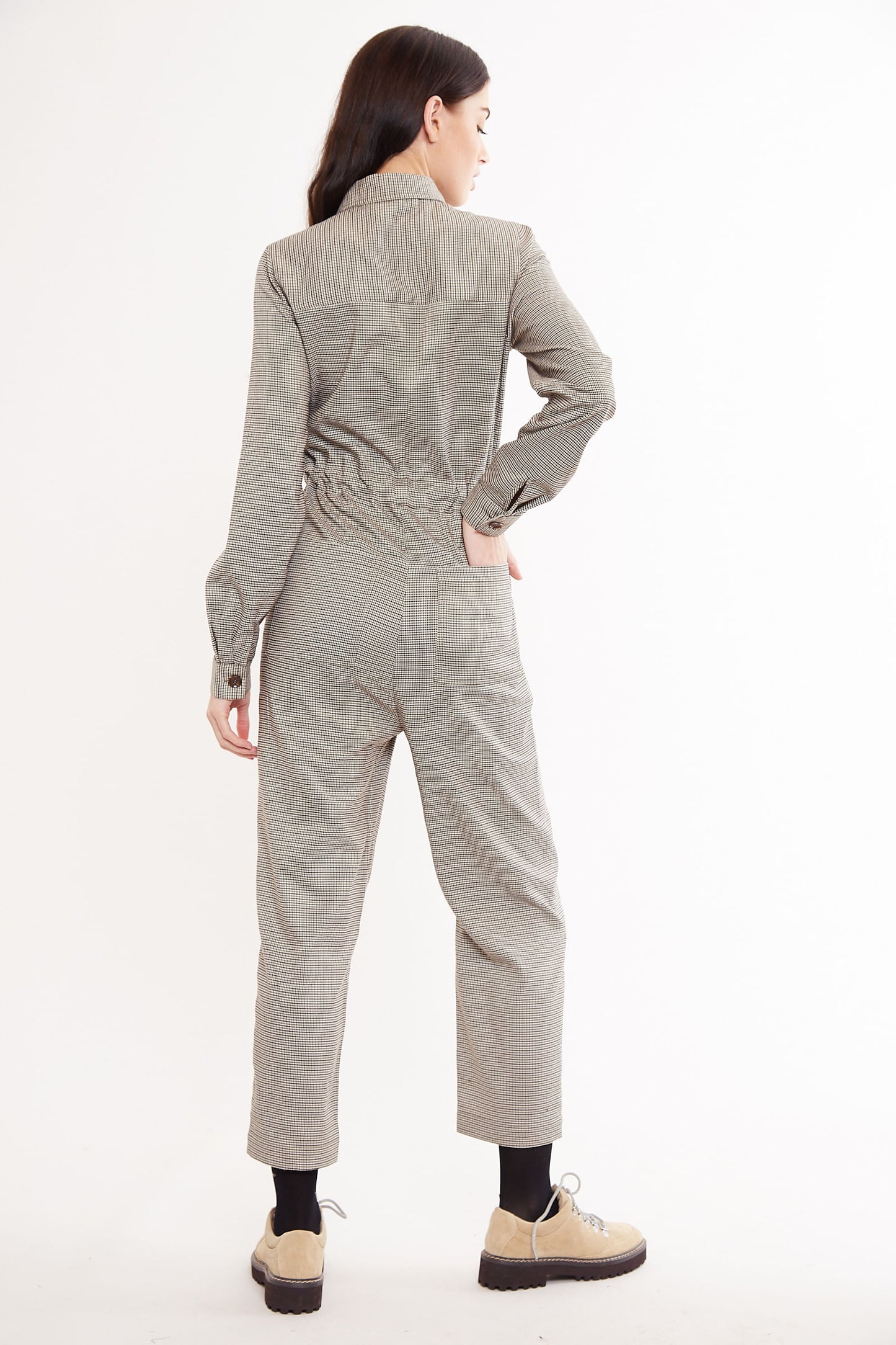 Louche Jamel Gentleman Check Jumpsuit