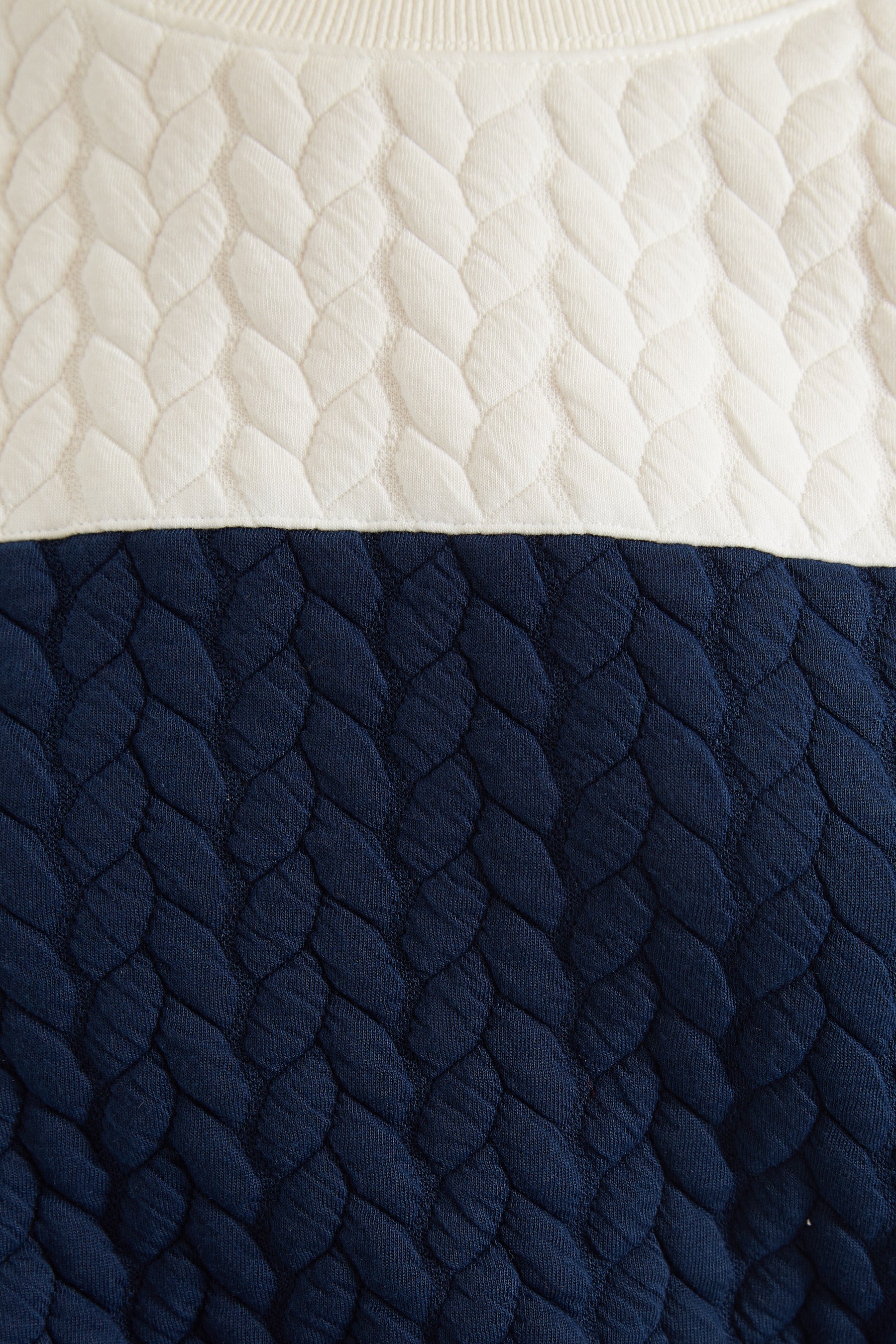 Jan 2 Colour Sweatshirt - Navy and White - Styled