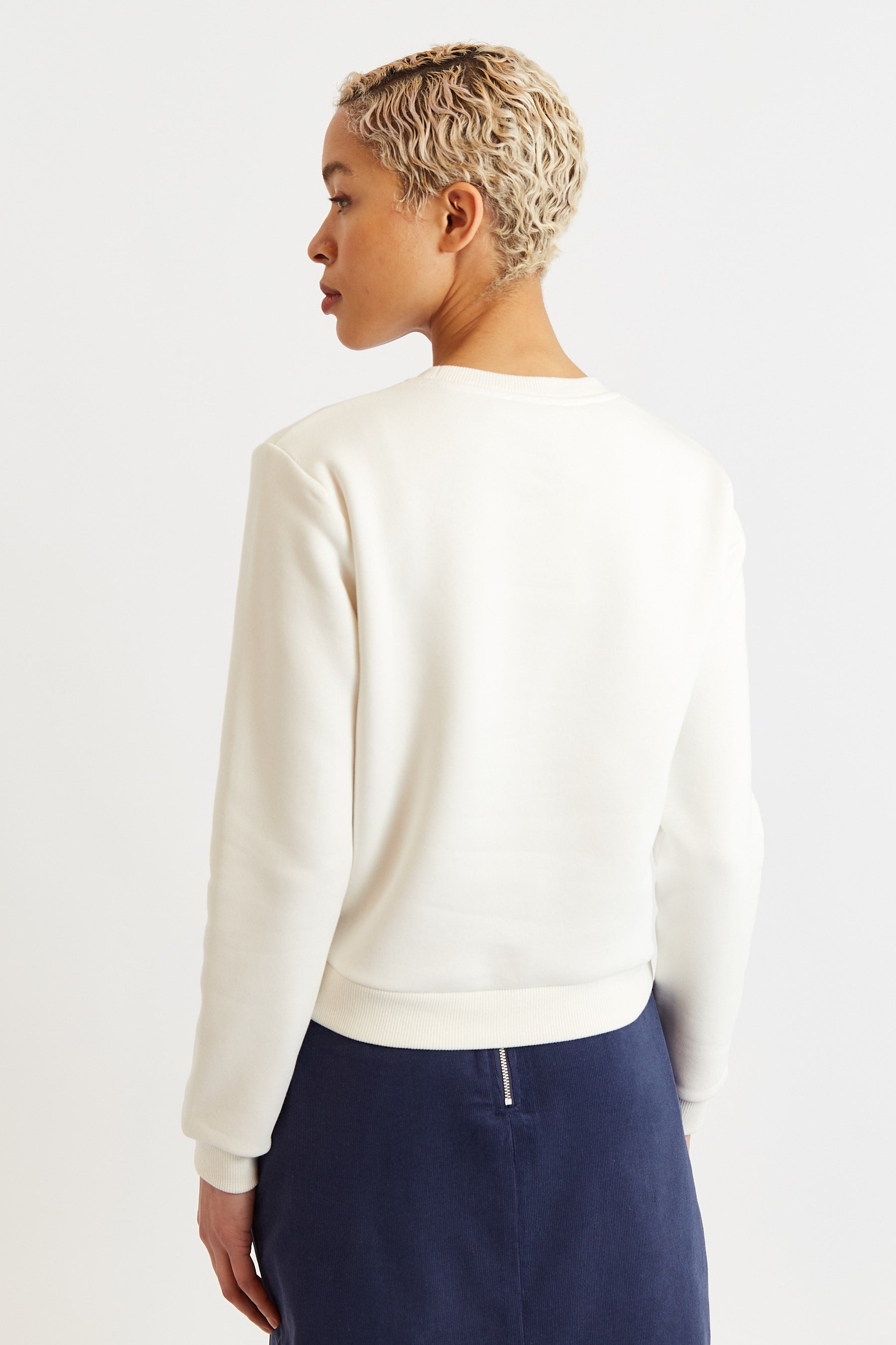 Jan Hand Off Embroidered Sweatshirt - Off White - Detail 1