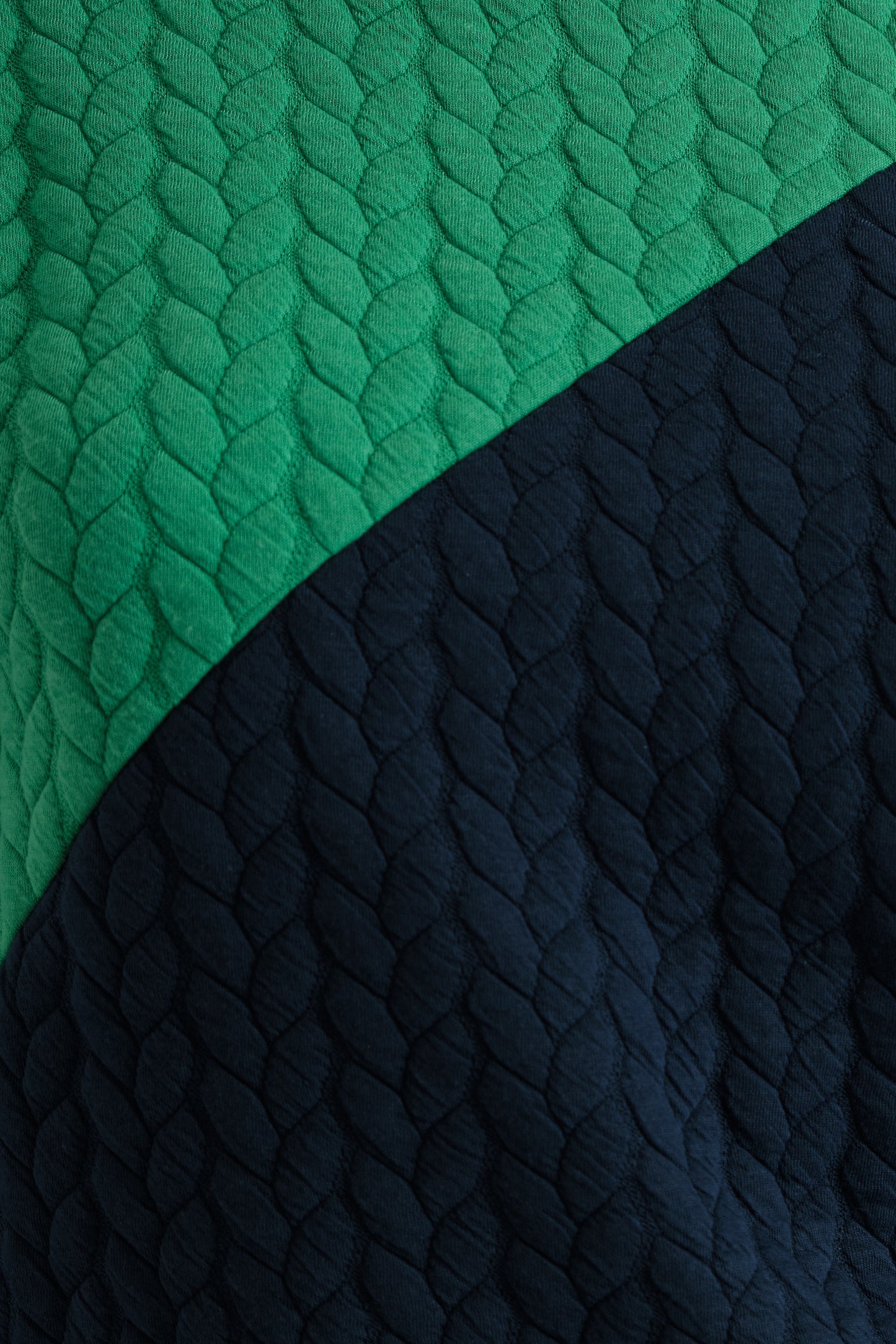 Jan Mix Match Sweatshirt in Navy and Green