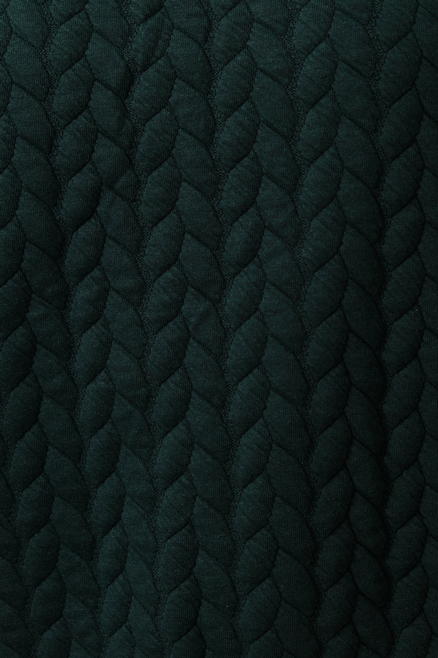 Jan Plait Quilt Sweatshirt - Forest Green
