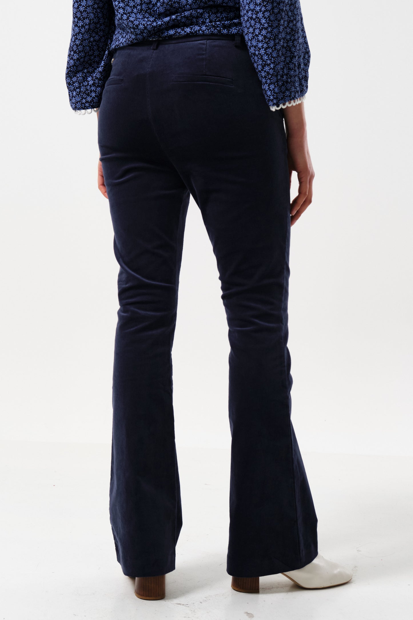 Jayelyn Babycord Flared Trouser - Navy