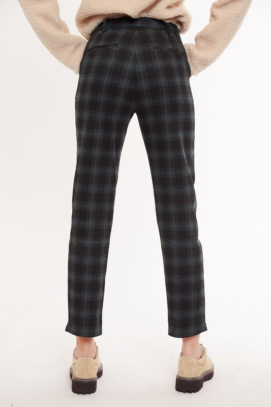 Louche Joele Garden Check Slim Ankle Length Trouser