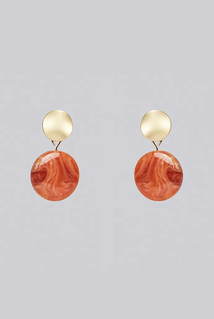 Joel Orange Drop Earrings