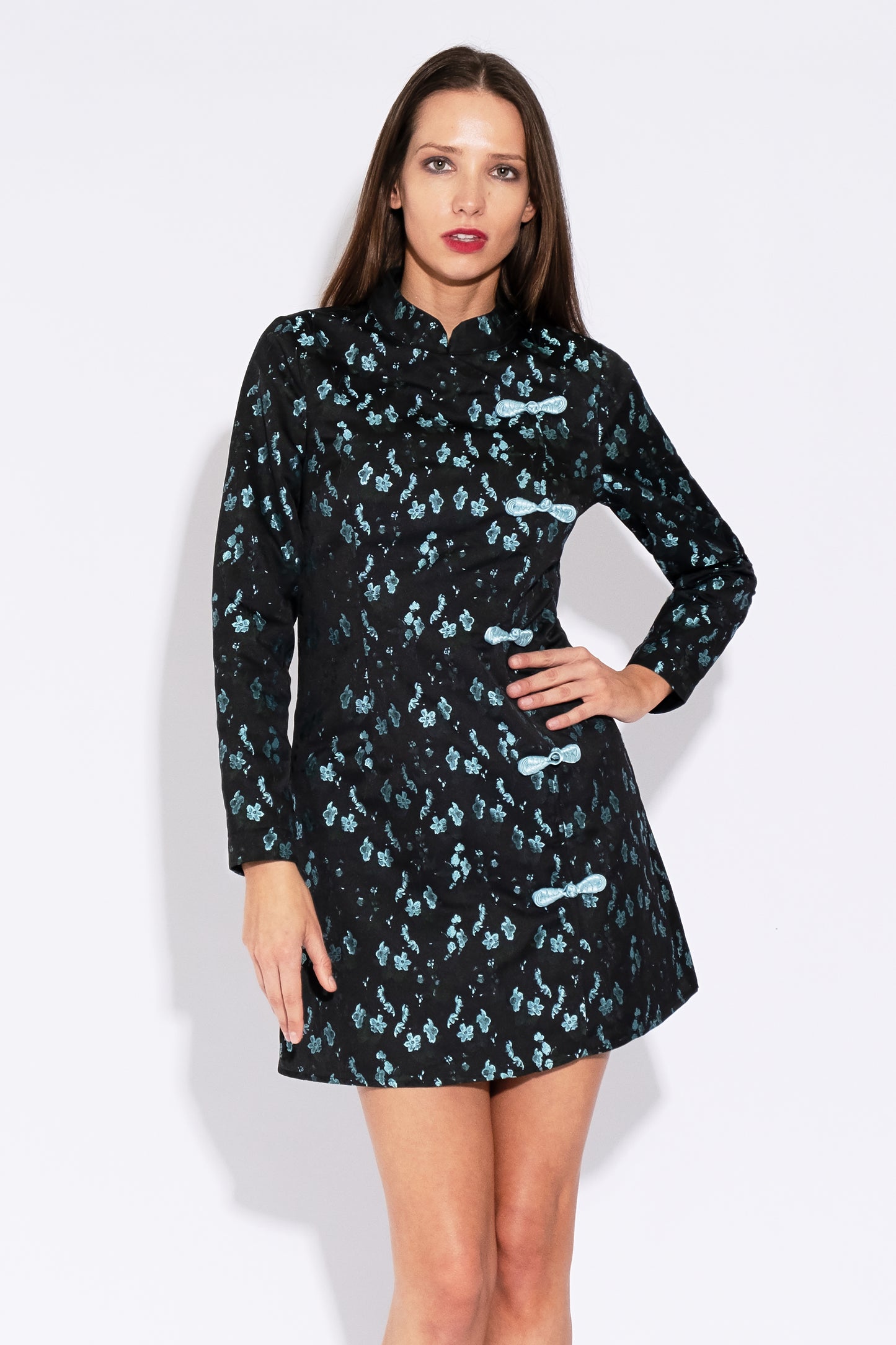 Jun Shanghai Brocade Mini Dress