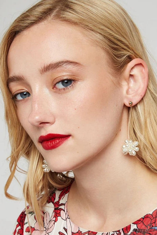 Louche Jemmimah Pearl Flower Earring