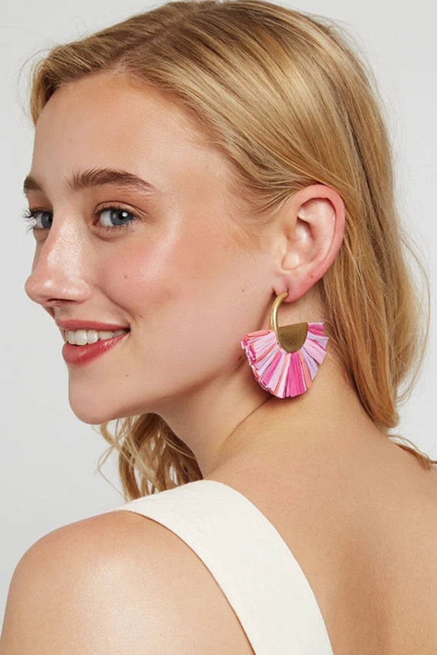 Louche Jeremiah Hoop Tassel Earrings