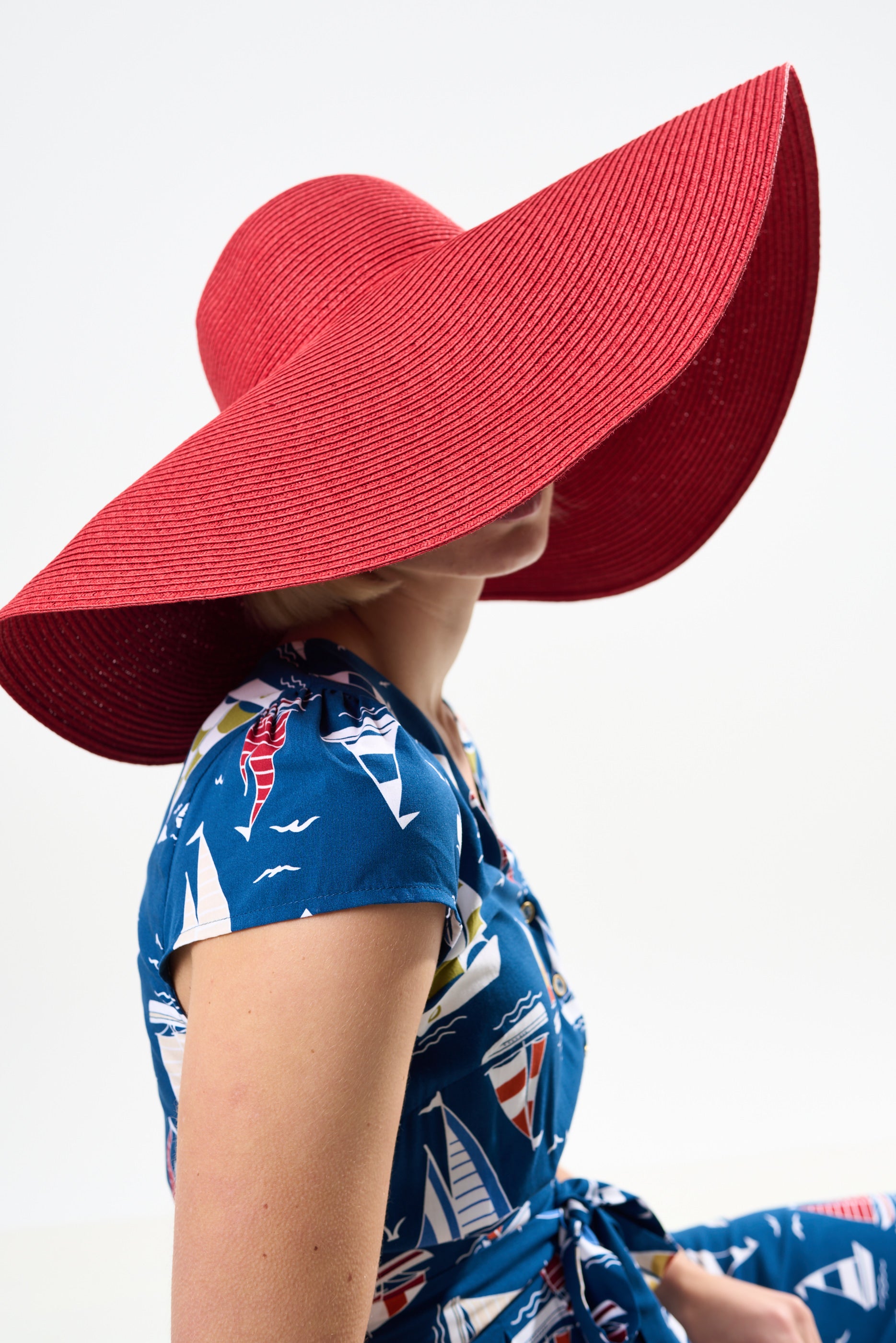 Kambrie Red Straw Hat