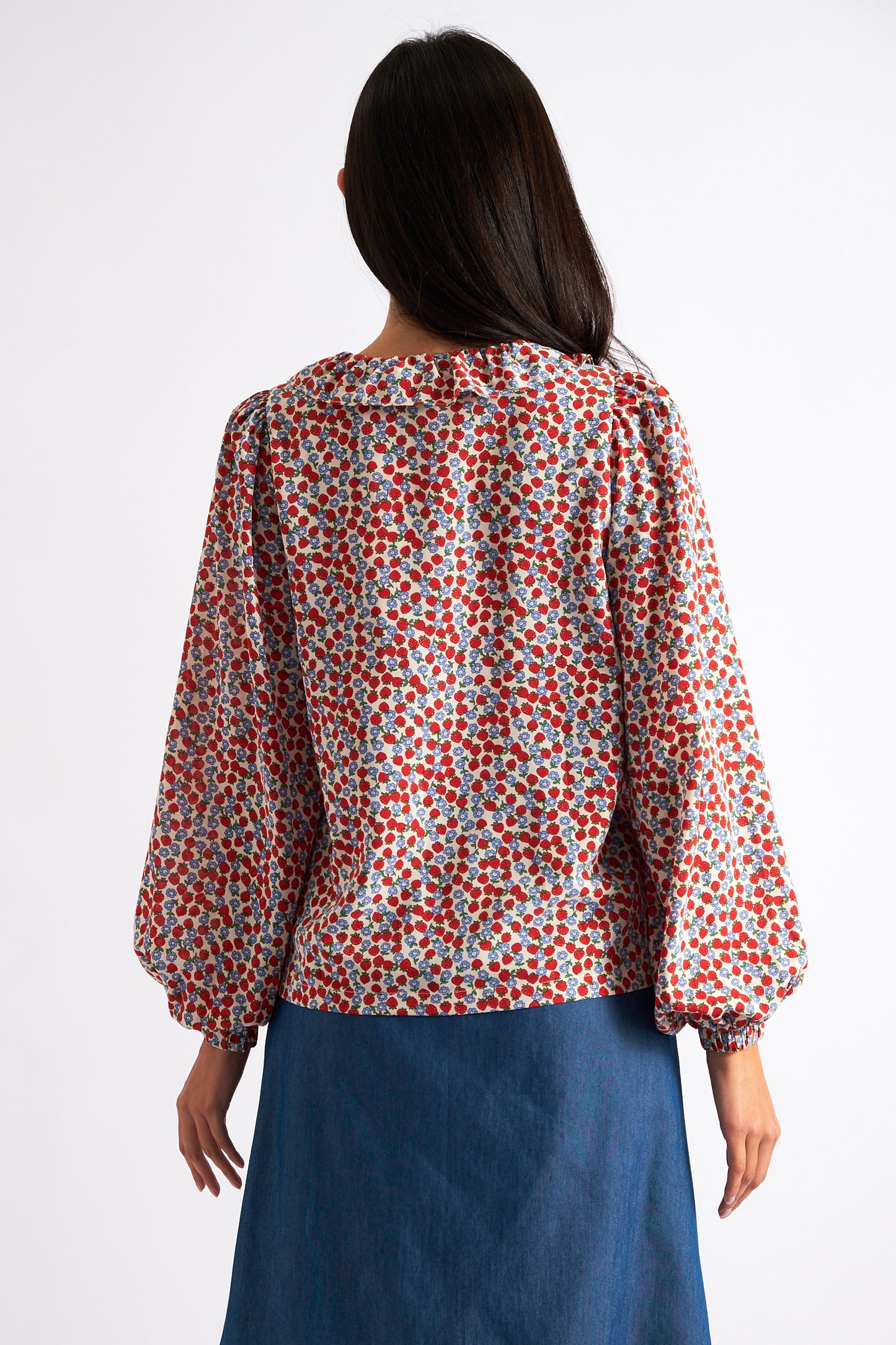 Kyara Strawberry Fields Print Blouse