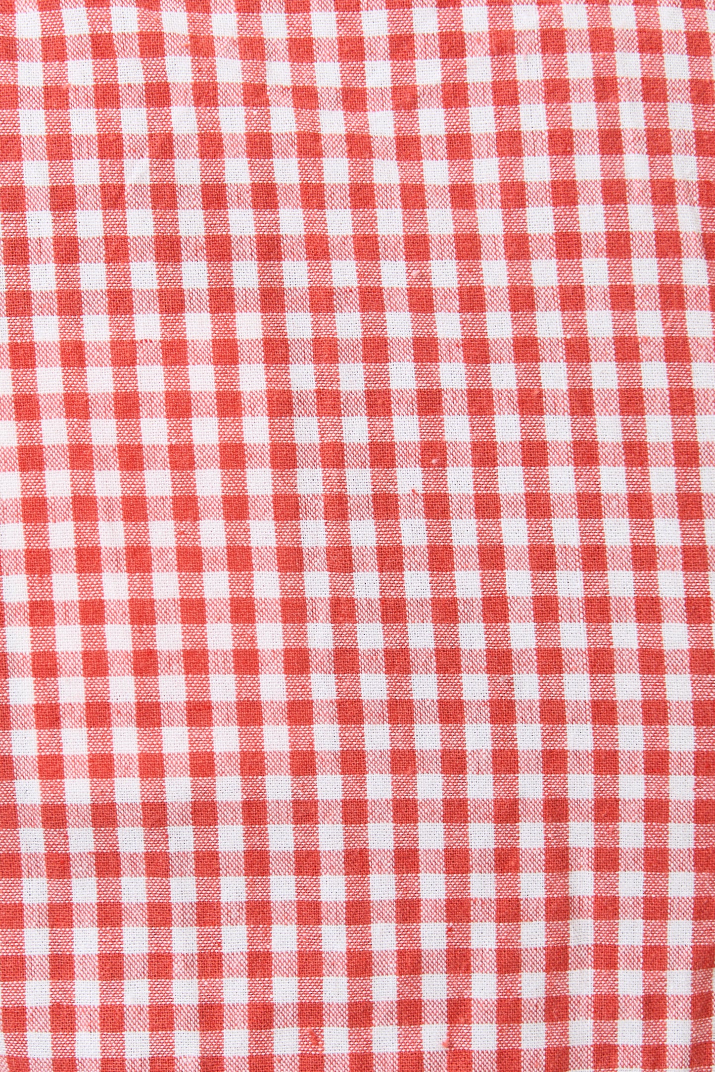 Marleen Gingham Ric Rac Trim Cropped Jumpsuit - Red