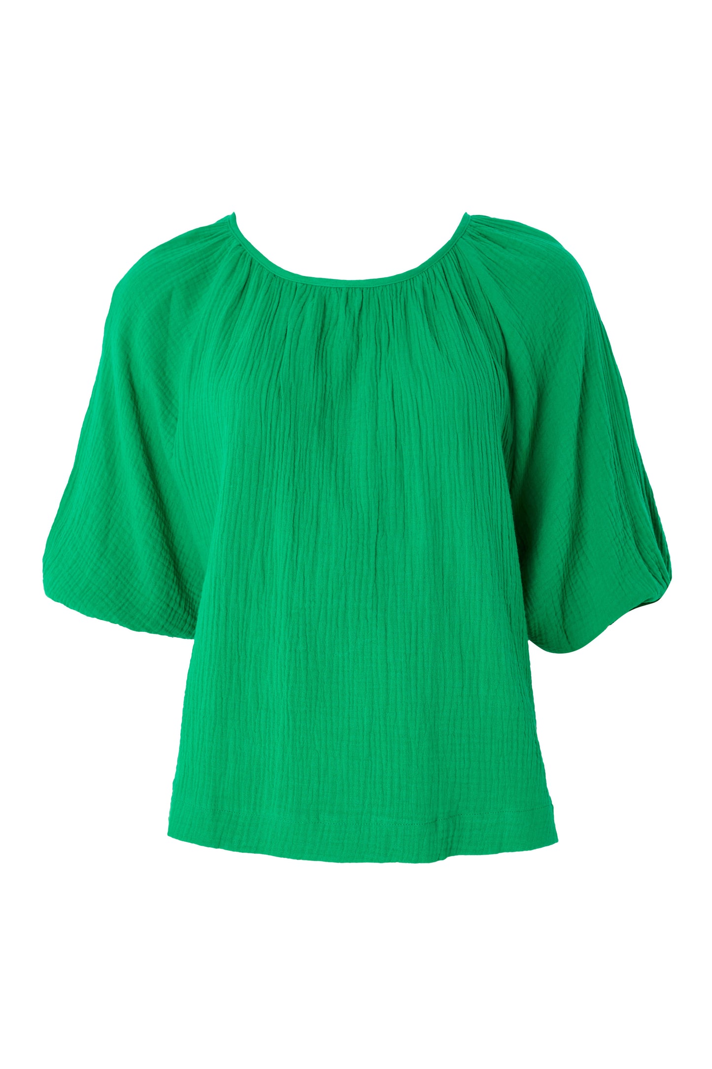 Mayanna Double Gauze Blouse - Green