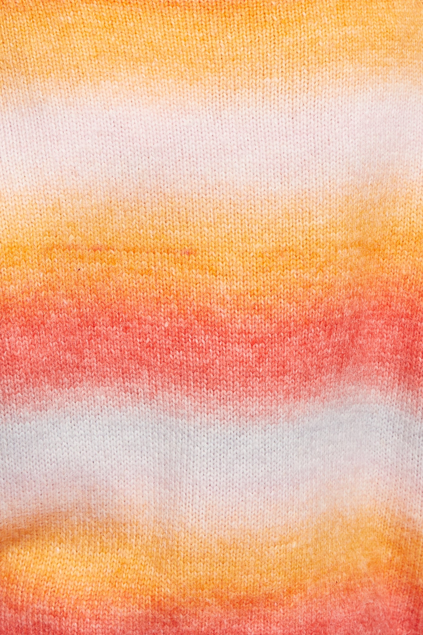 Thao V Neck Space Dyed Cardigan in Orange