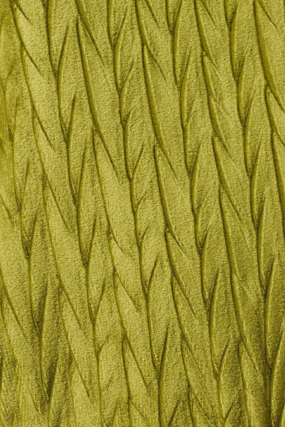 Aba Velvet Pleat Long Sleeve Top - Kiwi