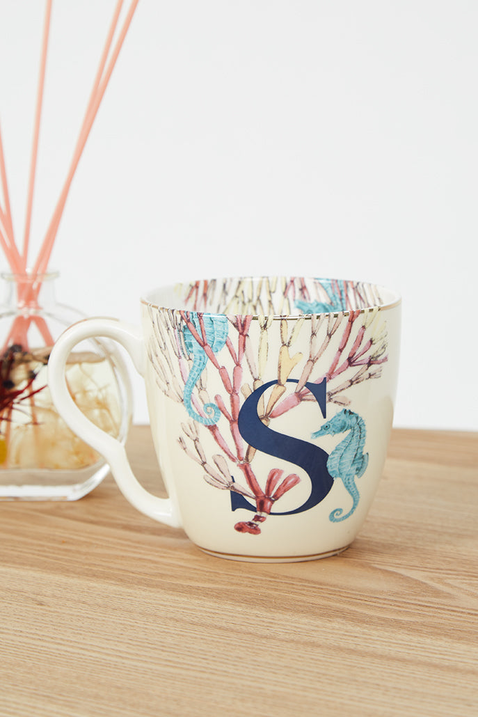 Ceramic Letter Mug