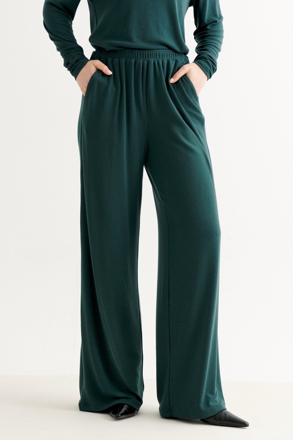 Miller Jersey Trouser - Forest Green