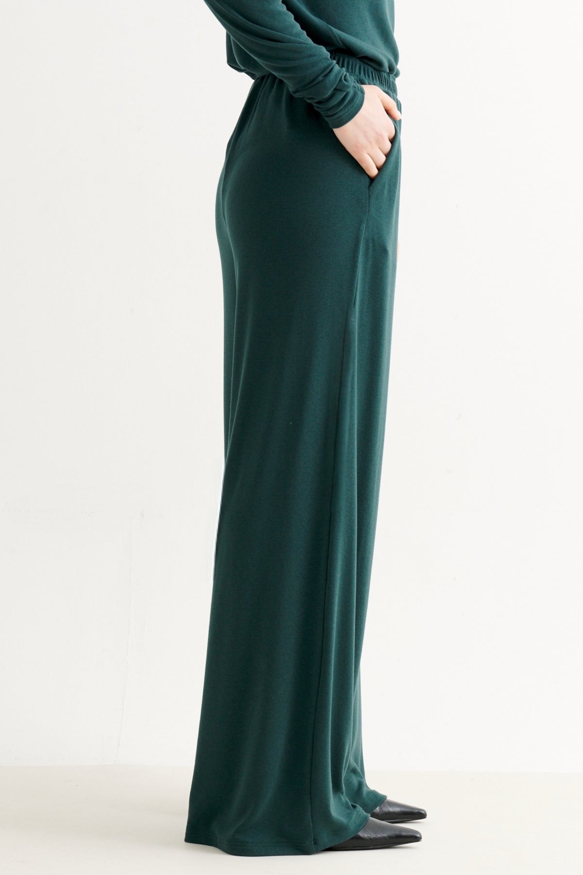 Miller Jersey Trouser - Forest Green