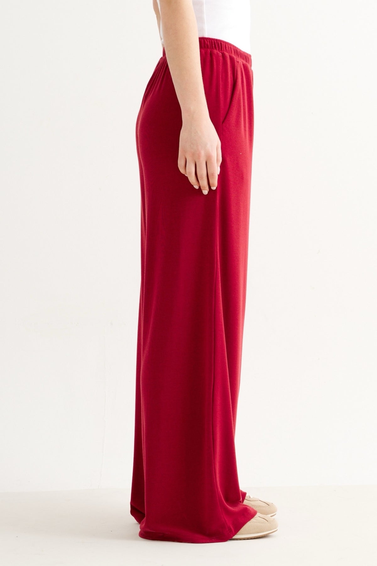 Miller Jersey Trouser - Wine