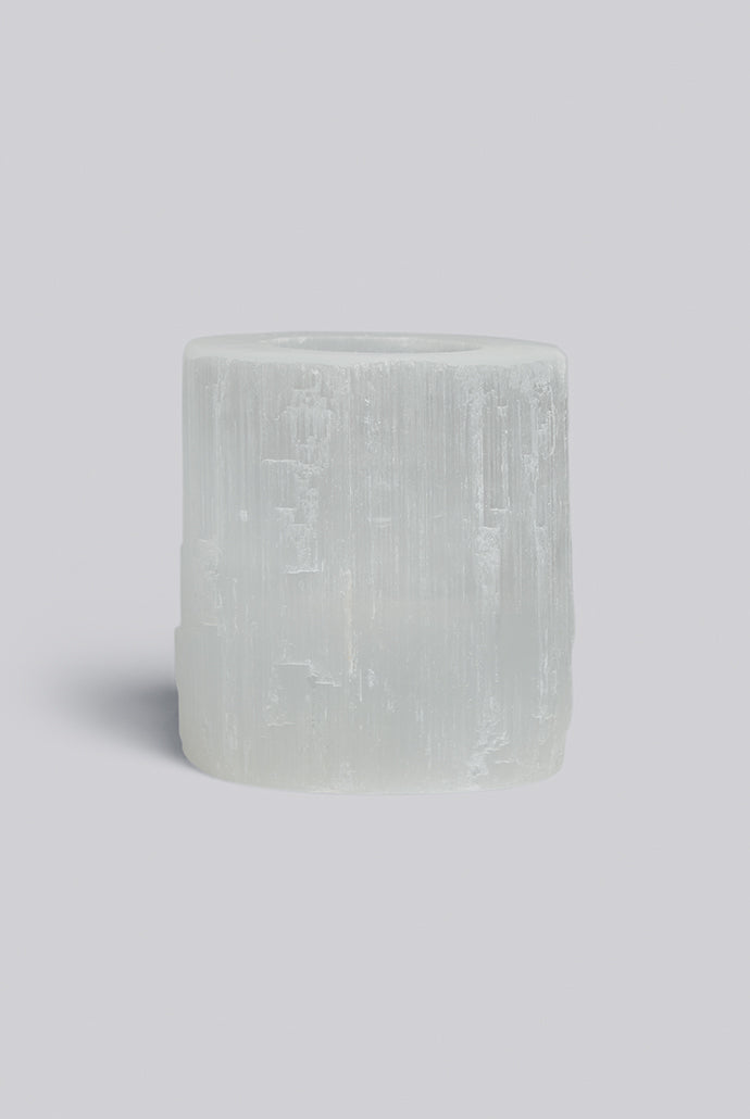 Selenite Heart Tea Holder - Detail 2