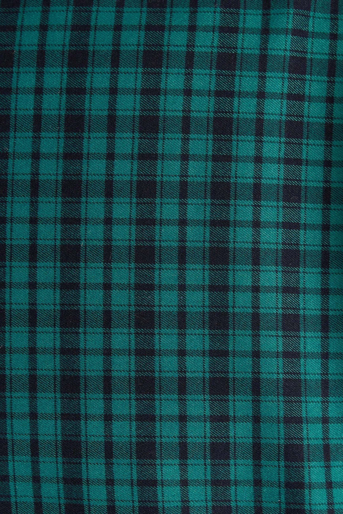 Sassa Winter Gingham Tiered Mini Dress in Green and Black