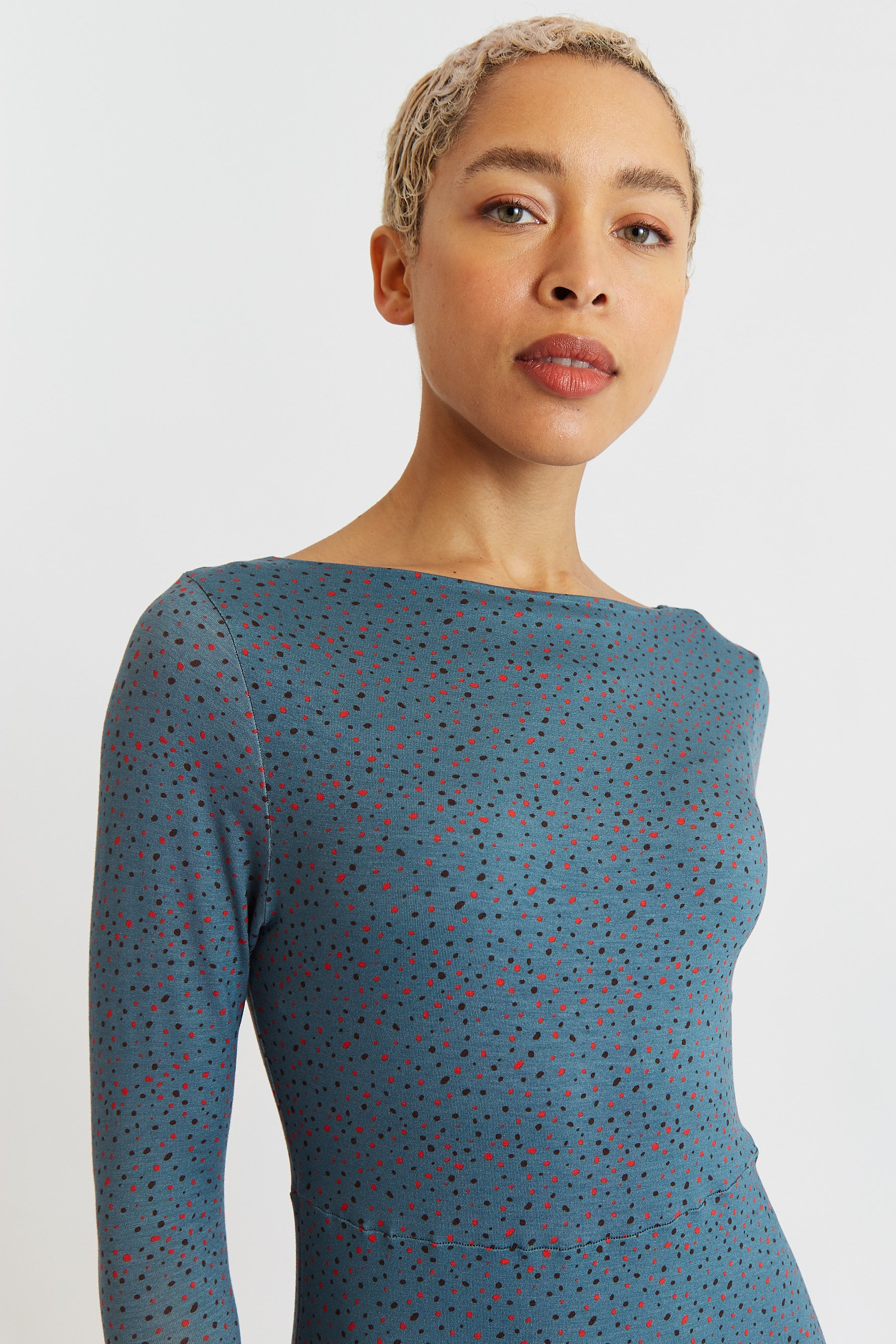 Pheebs Firefly Print Jersey Midi Dress - Detail 1