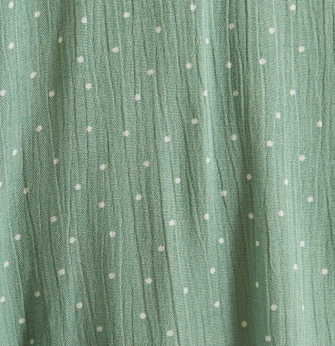 Unity Petite Dot V-Neck Midi Dress - Mint