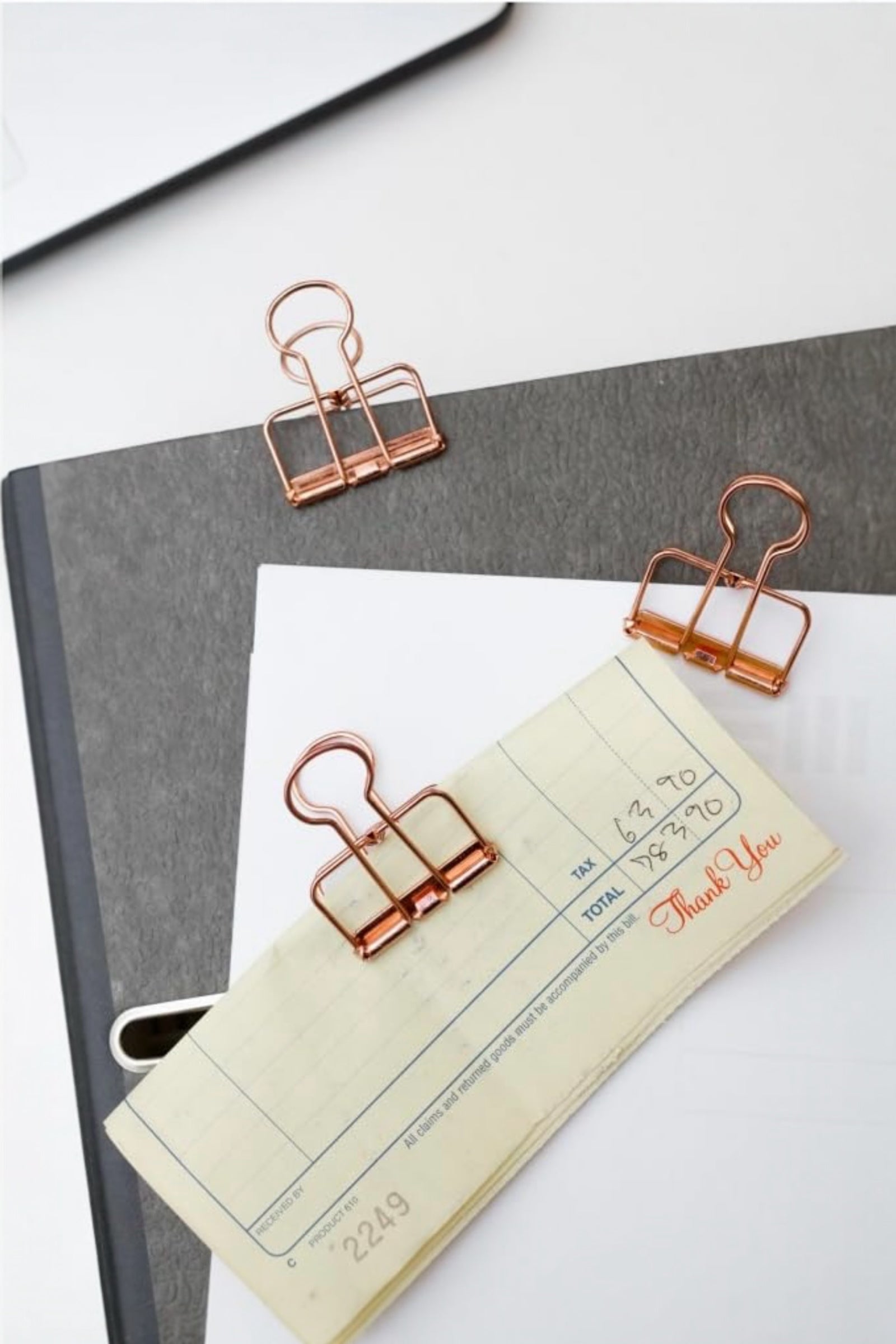 Set Of 6 Copper Wire Clips