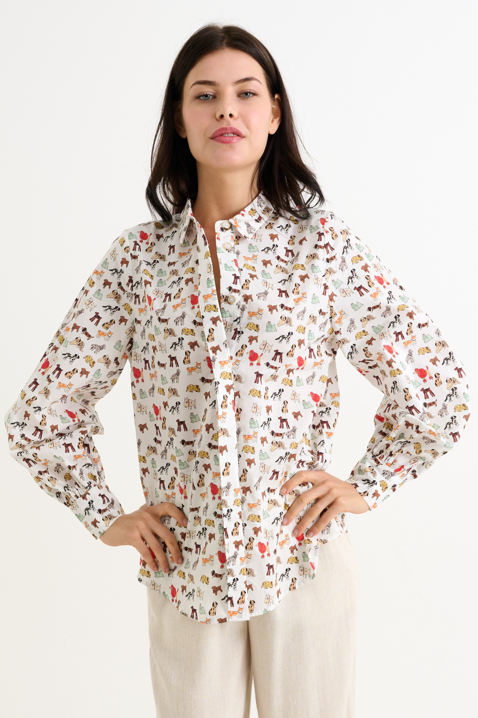 Byron Dogs Day Long Sleeve Shirt - Multicolour