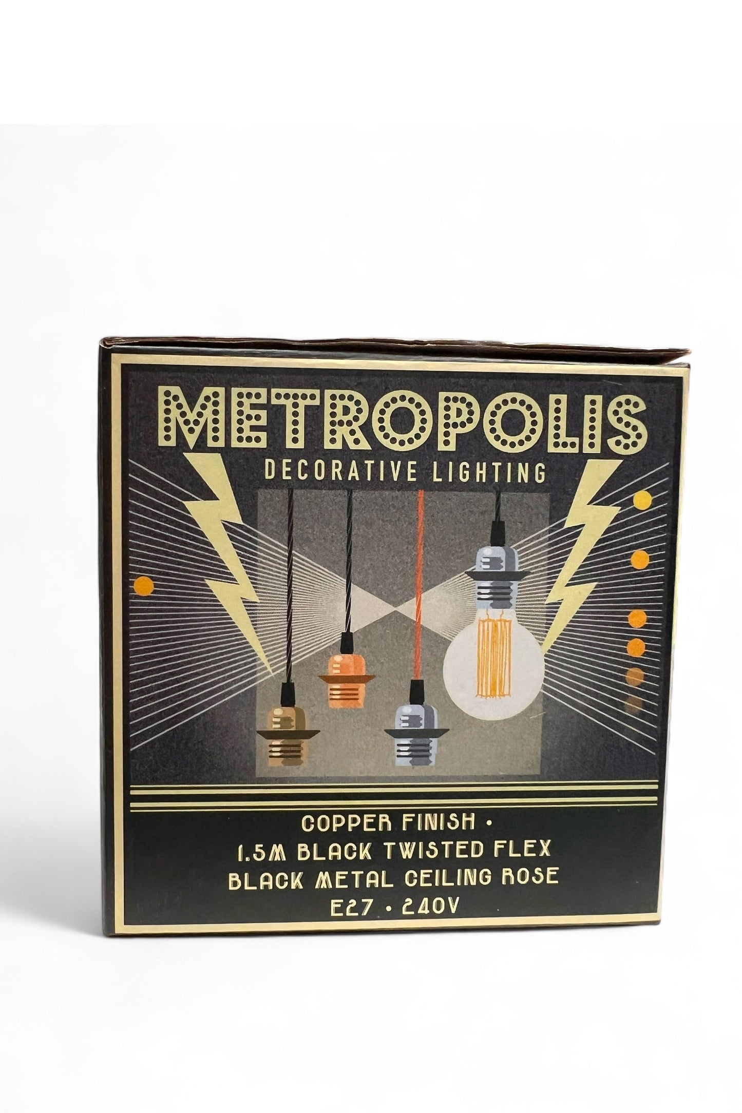 Metropolis Decorative Vintage Style Brass Light Fitting