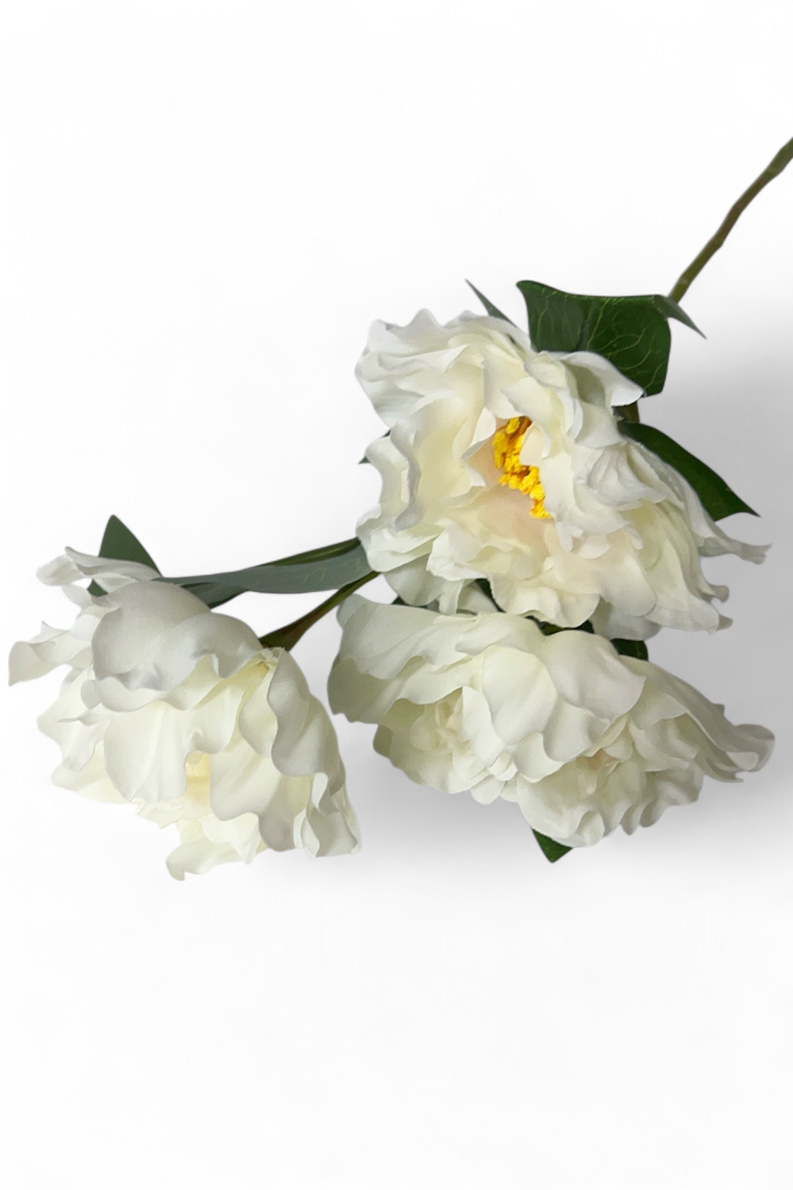 3 Head White Rose Stem