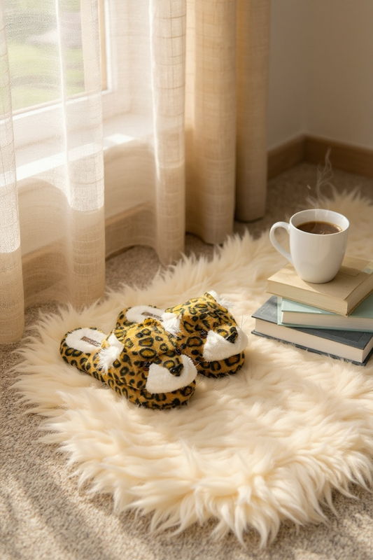 Novelty Leopard Slippers