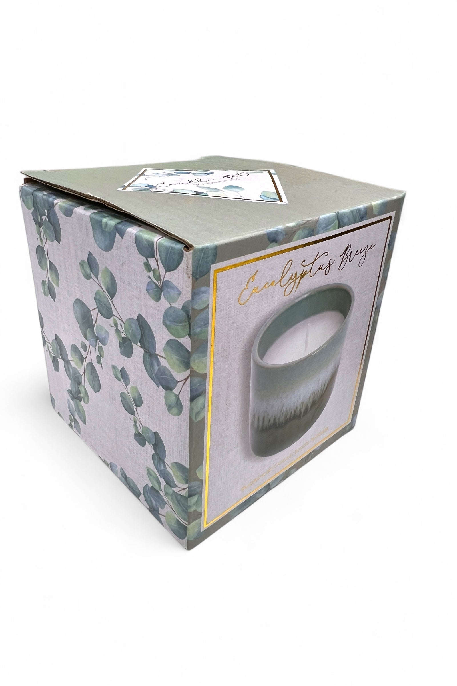 Eucalyptus Candle in Glazed Ceramic Pot