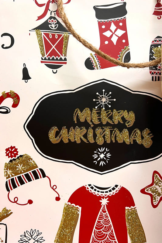 2 Merry Christmas Gift Bags