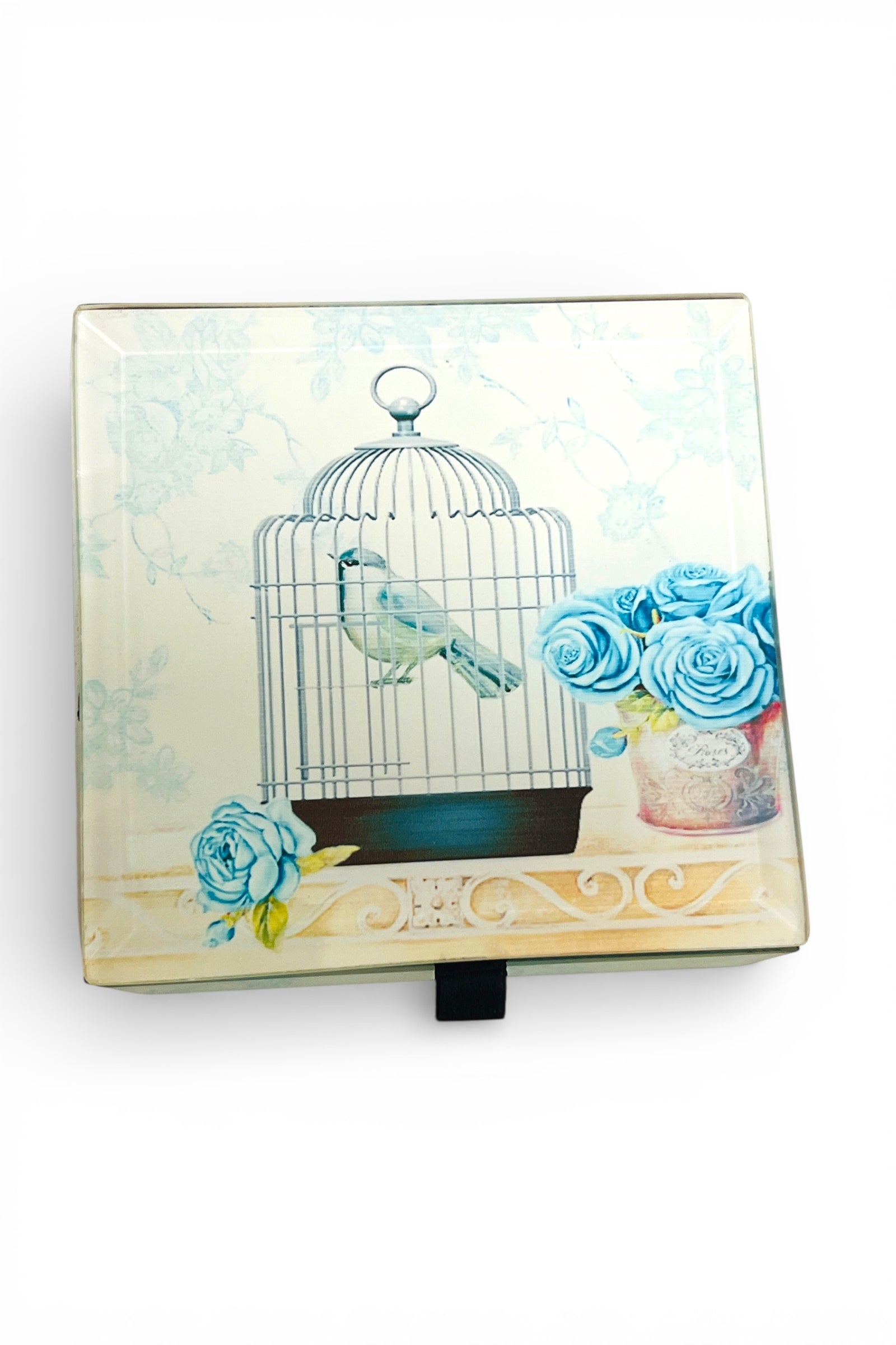 Birdcage Glass Trinket Box