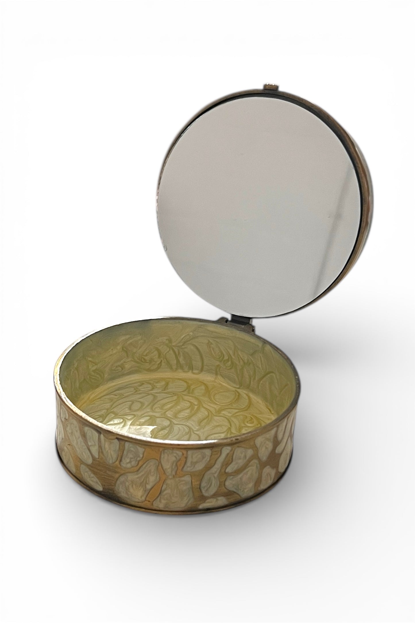 Birdcage Glass Top Mirrored Jewellery Box