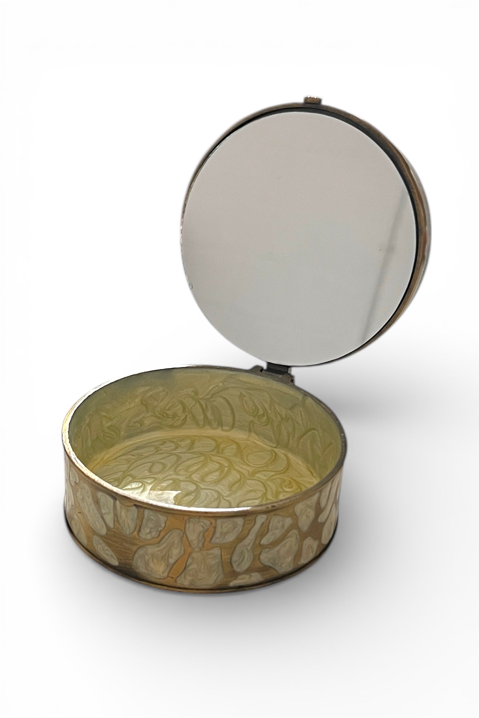 Birdcage Glass Top Mirrored Jewellery Box - Styled